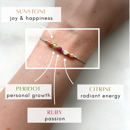 Leo Bracelet | Crystal Zodiac Bracelet