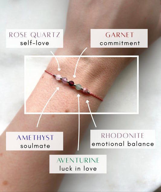 Love Catcher Bracelet | Romance Manifestation Crystal Bracelet