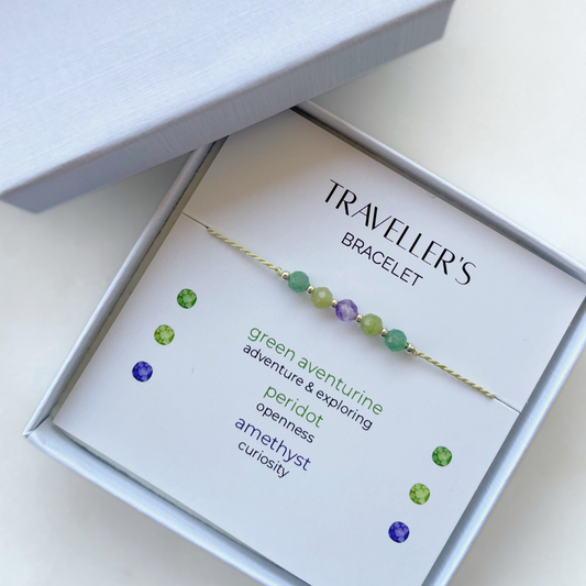 Traveller's Bracelet | Crystal Talisman for Traveling