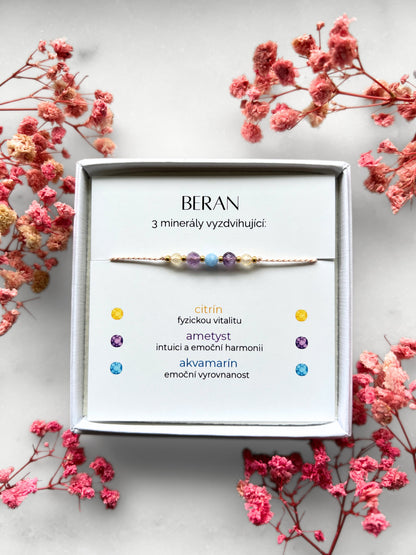 Armband Sternzeichen Widder | Zarter Edelsteinschmuck