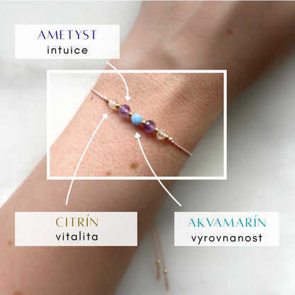Armband Sternzeichen Widder | Zarter Edelsteinschmuck