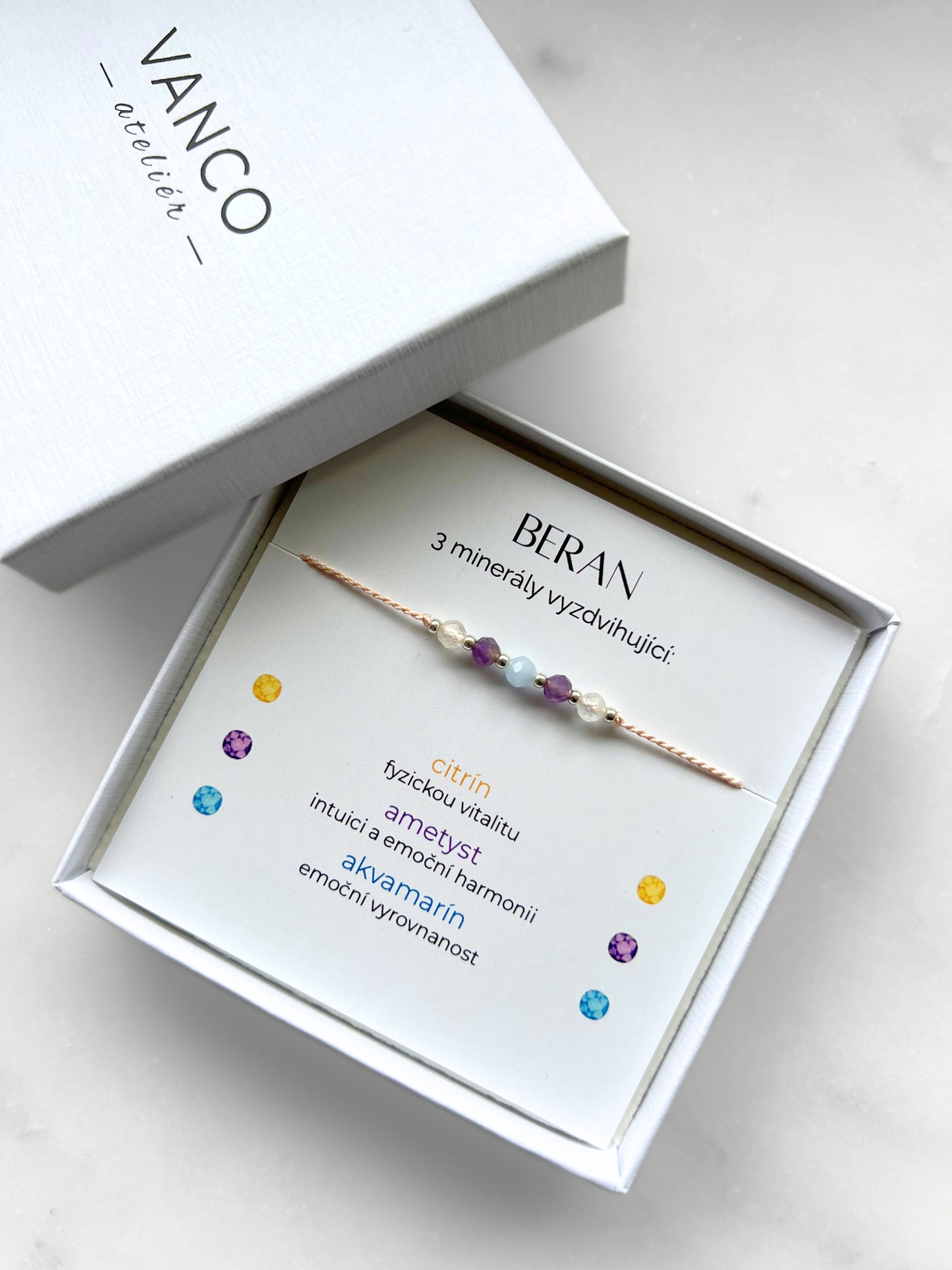 Armband Sternzeichen Widder | Zarter Edelsteinschmuck