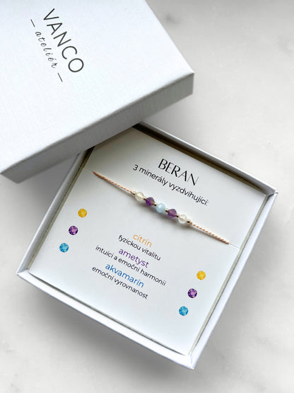 Armband Sternzeichen Widder | Zarter Edelsteinschmuck