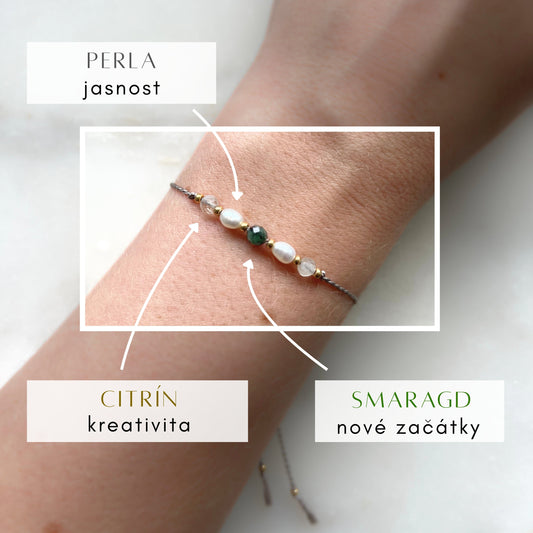 Gemini Zodiac Bracelet | Delicate Mineral Jewelry