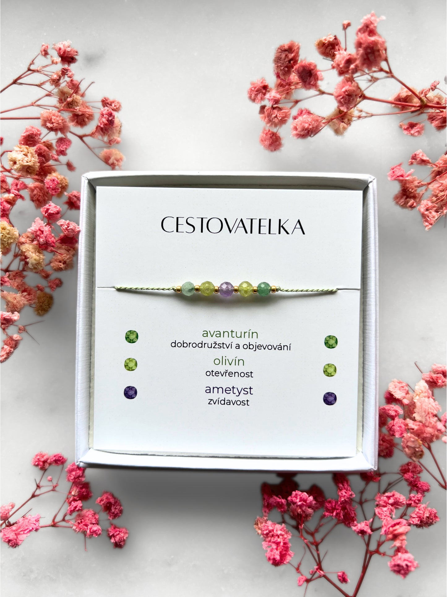 Minerální Náramek Cestovatelka | Osobní Cestovní Talisman