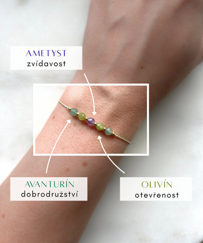 Minerální Náramek Cestovatelka | Osobní Cestovní Talisman