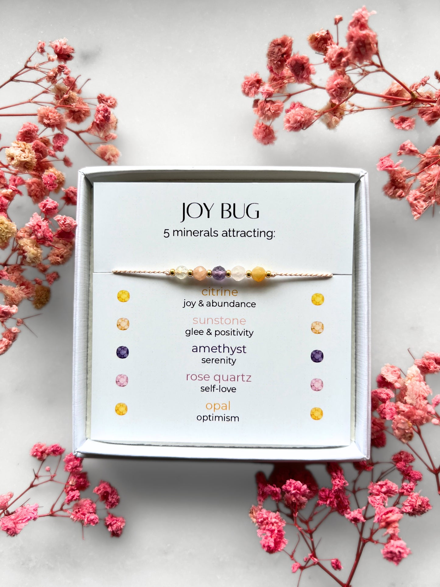 Happiness Crystal Bracelet | Handmade Talisman for Joy