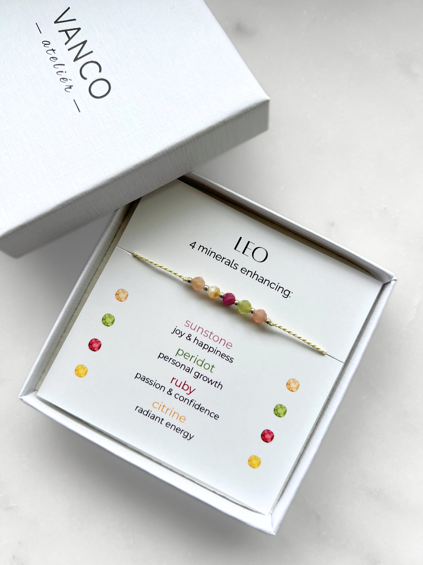 Leo Bracelet | Crystal Zodiac Bracelet