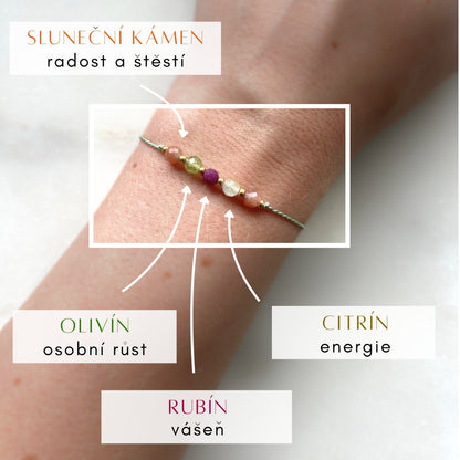 Leo Zodiac Bracelet | Delicate Gemstone Bracelet