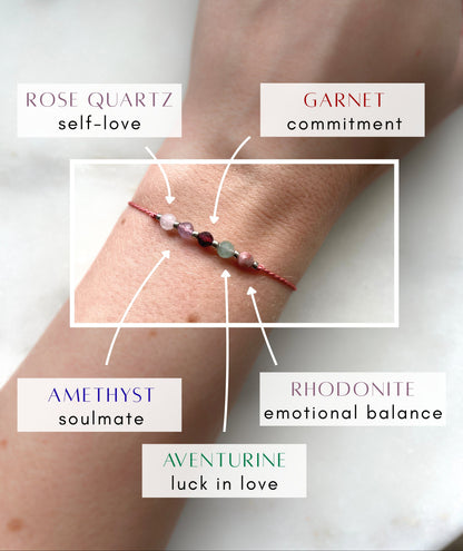 Love Catcher Armband | Kristallarmband zur Manifestation von Romantik