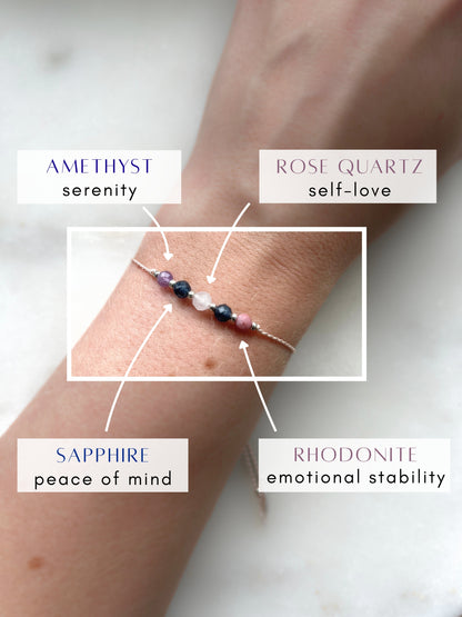 Peace of Mind Crystal Bracelet | Serenity Gift