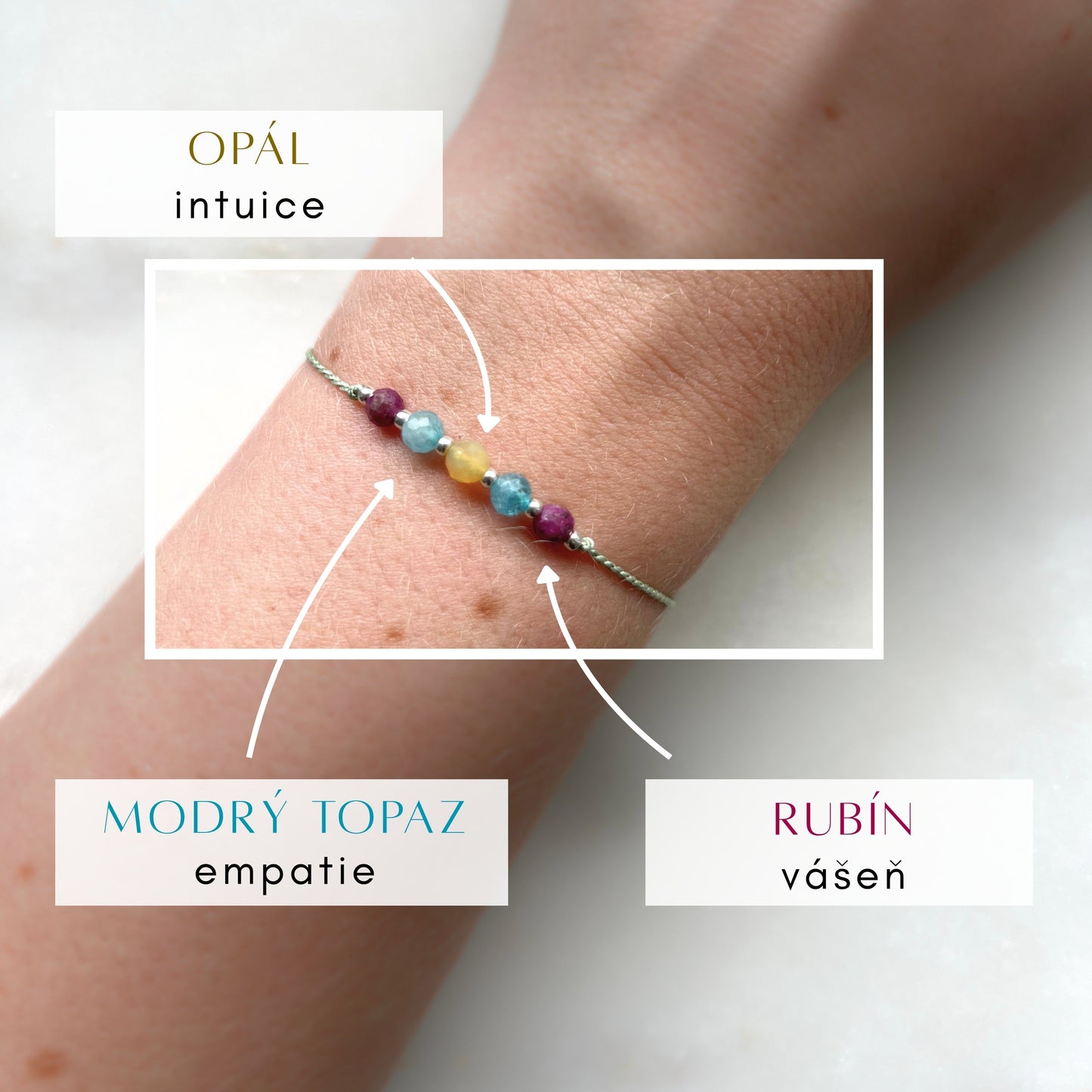 Scorpio Zodiac Bracelet | Minimalist Mineral Bracelet
