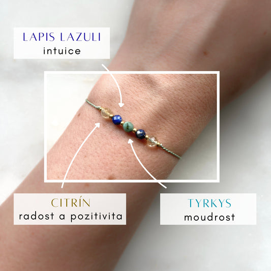 Sagittarius Zodiac Bracelet | Delicate Mineral Jewellery
