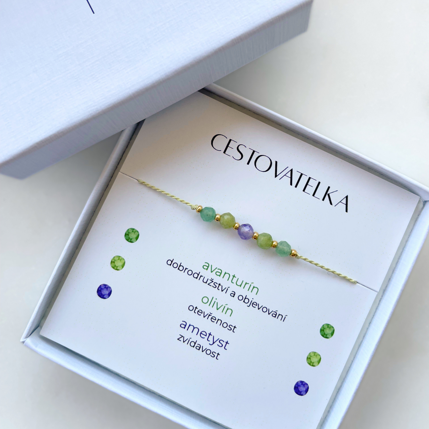 Minerální Náramek Cestovatelka | Osobní Cestovní Talisman
