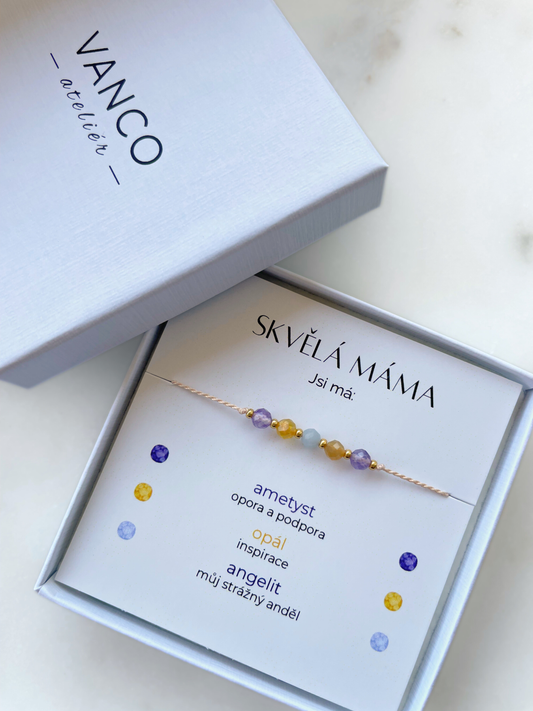 Náramek Skvělá Máma | Dárek pro Maminku