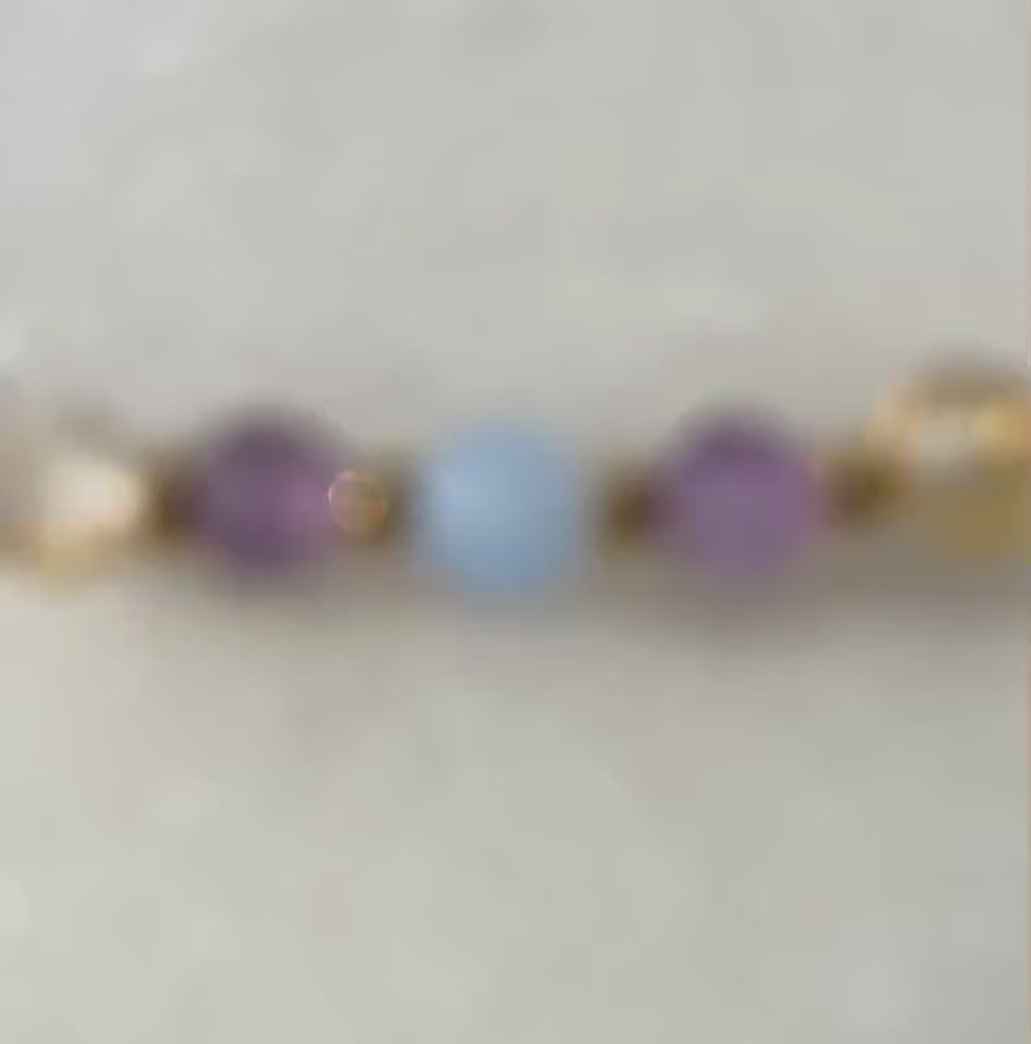 Aries Zodiac Bracelet | Minimalist Crystal Bracelet