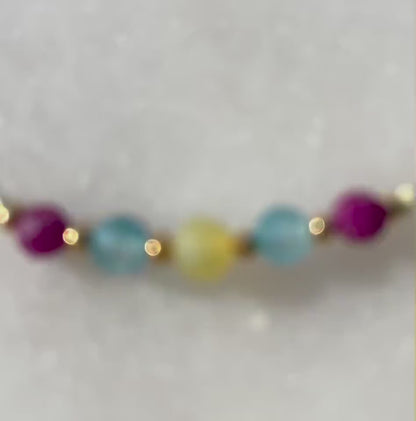 Scorpio Zodiac Bracelet | Opal, Ruby & Blue Topaz